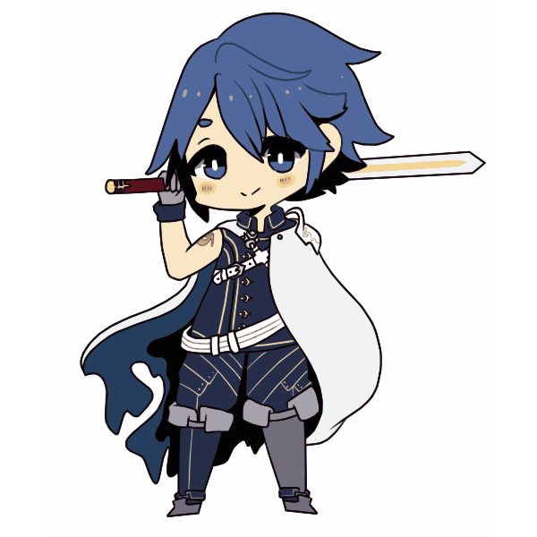 Cartoon boy with Sword